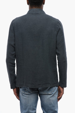 Overshirt DERBY aus Leinen mit aufgesetzten Taschen