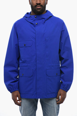 Multipocketed MOUNTAIN Windbreaker with Hidden Closure