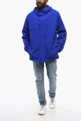 Multipocketed MOUNTAIN Windbreaker with Hidden Closure