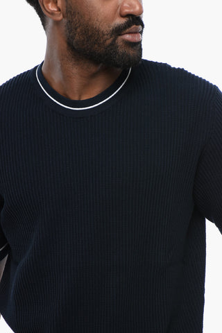 T-Shirt Dtopped Shoulder in Cotone a Coste