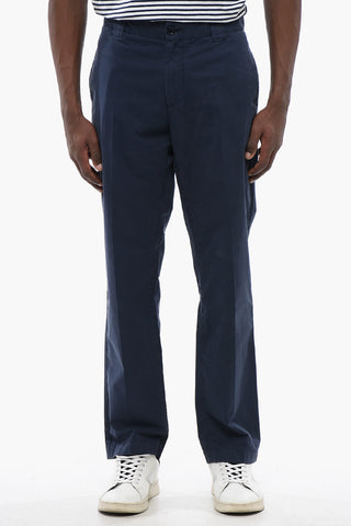 Pantaloni Chino in Cotone con Passanti
