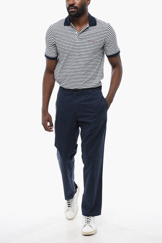 Pantaloni Chino in Cotone con Passanti