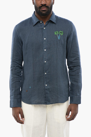 Embroidered Linen Shirt