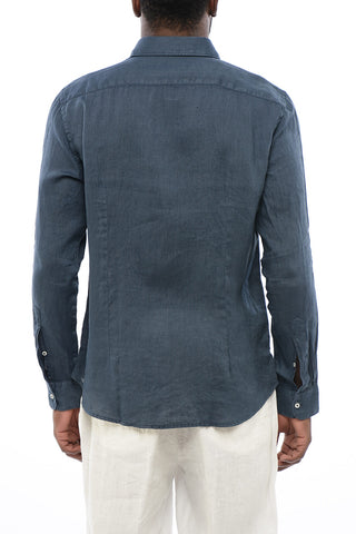 Camicia In Lino Con Ricamo