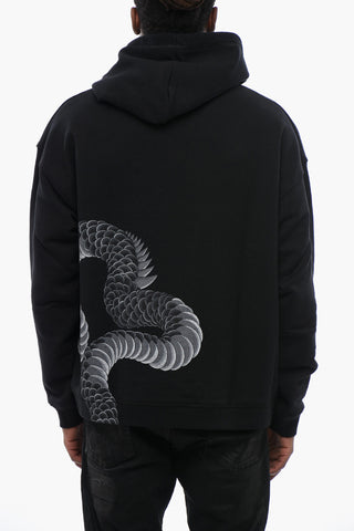 Dragon Print Brushed Cotton Hoodie