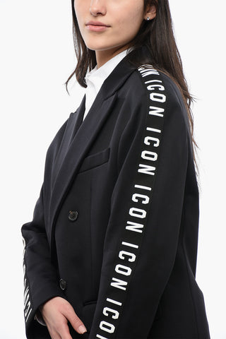 Abito in Jersey BE ICON con Bande Logate Laterali