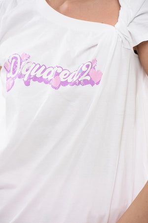 Rundhals-T-Shirt TWISTED mit aufgedrucktem Logo