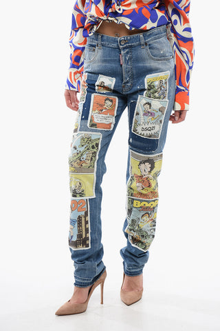 Jeans BOOP TALES 642 Fit mit All-Over-Patch 16cm