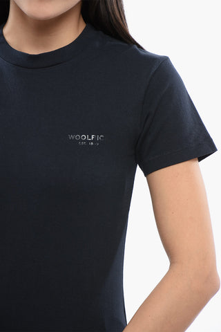 T-Shirt Girocollo in Cotone Monocromo