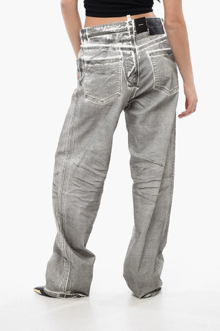 Jeans Eros Fit in Denim Spalmato 23cm