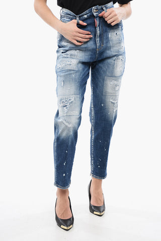 Delavè Jeans 80'S Fit With Distressed Details 14cm