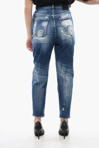 Delavè Jeans 80'S Fit With Distressed Details 14cm