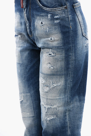 Delavè Jeans 80'S Fit With Distressed Details 14cm