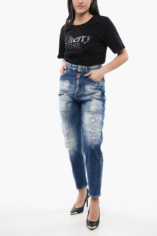 Delavè Jeans 80'S Fit With Distressed Details 14cm