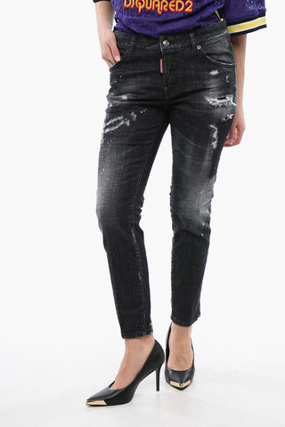 Distressed Cool Girl Fit Denims 15cm