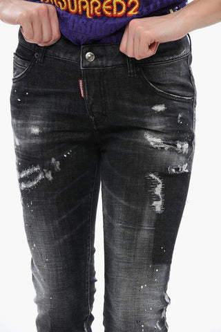 Distressed Cool Girl Fit Denims 15cm