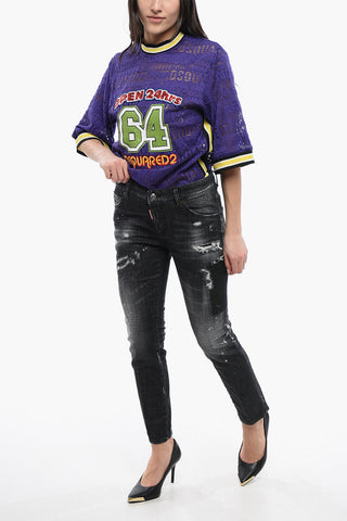 Distressed Cool Girl Fit Denims 15cm