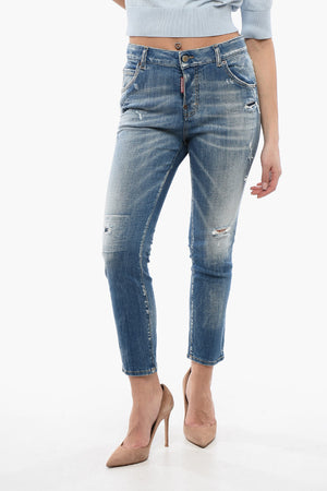 Jeans Cool Girl Fit in Denim Delavè 14cm