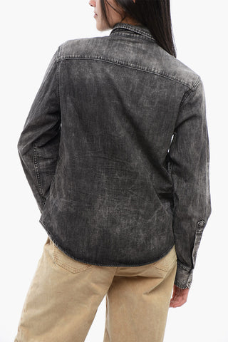 Saharan Shirt POLICEMAN in Stone-Washed Denim