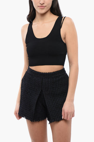 Crop-Top PIXELED ICON aus Strick