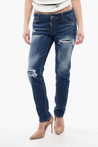Jennifer-Fit-Jeans aus Dark-Wash-Denim 15 cm