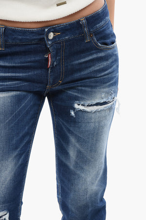 Jennifer-Fit-Jeans aus Dark-Wash-Denim 15 cm