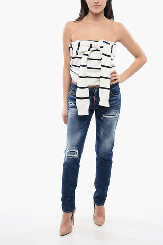 Jennifer-Fit-Jeans aus Dark-Wash-Denim 15 cm
