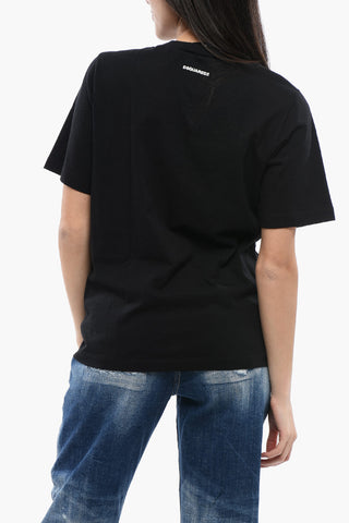Rundhals-T-Shirt CHERRY GIRL aus Baumwolle