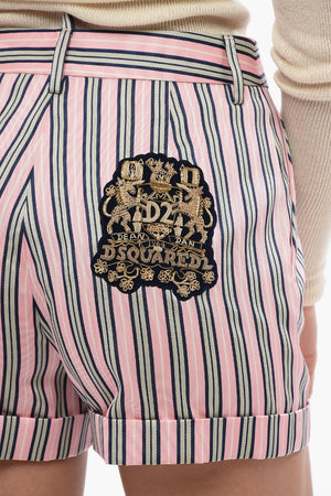 Shorts PREPPY BOSTON with Bayadere Pattern