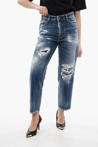 Distressed Boston Fit Denims 18cm