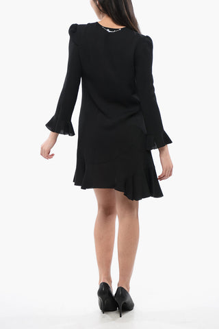 Abito FLUID in Misto Seta con Dettagli Cut-Out