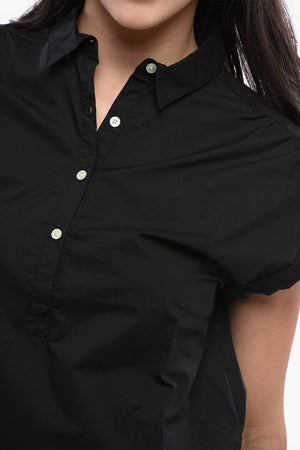 Blusa Smanicata in Popeline di Cotone