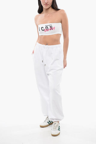 Bandeau-Top ICON DARLING mit Print und Stickerei