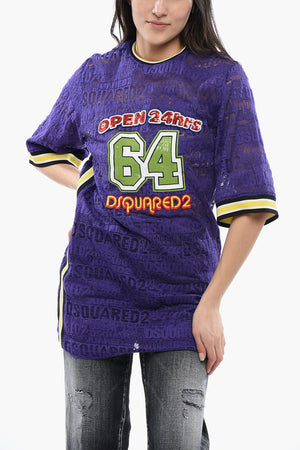 Lace Maxi T-Shirt 24HRS with Embroidered Logo
