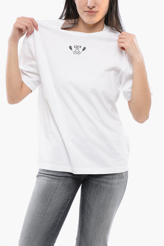 Crewneck T-Shirt BANDANA ARROW Embroidered
