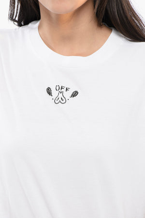 Crewneck T-Shirt BANDANA ARROW Embroidered