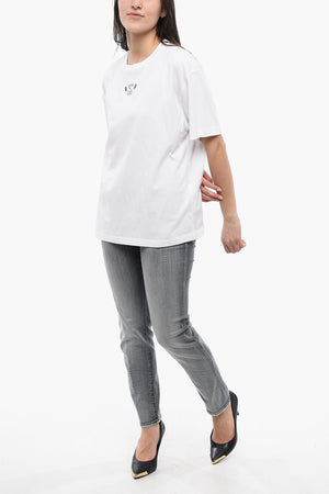Crewneck T-Shirt BANDANA ARROW Embroidered