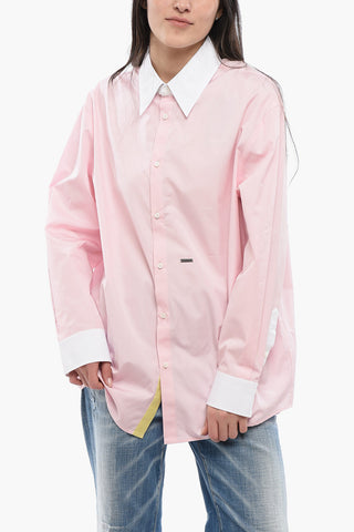 Popeline LOVER Shirt with Jeweled Brooch