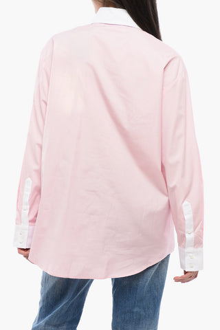 Popeline LOVER Shirt with Jeweled Brooch