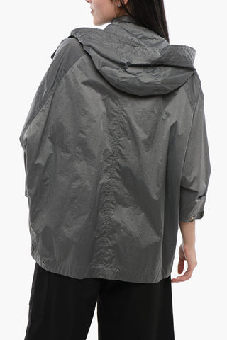 Removable Hood CRINKLE Windbreaker
