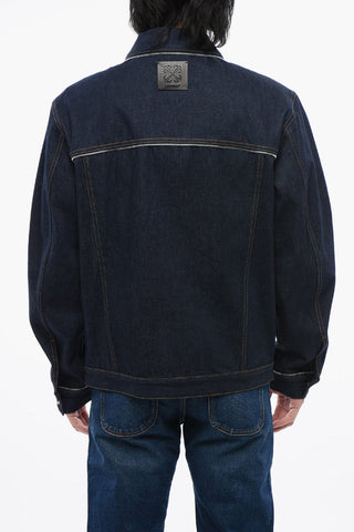 90SLOGO SKATE ZIP DEN JKT RAW BLUE GOLD