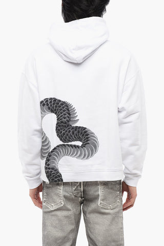 Brushed Cotton Hoodie With Dragons Priint