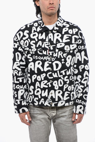 Denimjacke POP 80'S Mit Lettering-Print