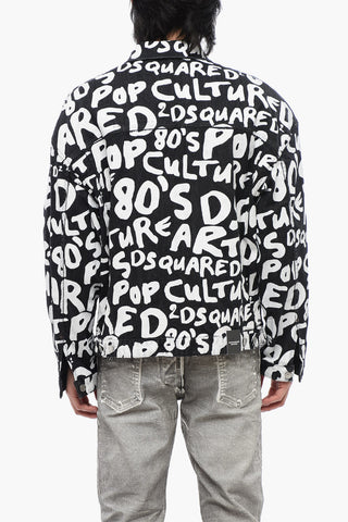 Denimjacke POP 80'S Mit Lettering-Print