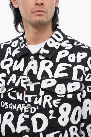 Denimjacke POP 80'S Mit Lettering-Print