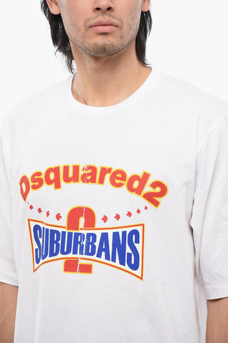 T-shirt Skater Fit SUBURBAN Stampata