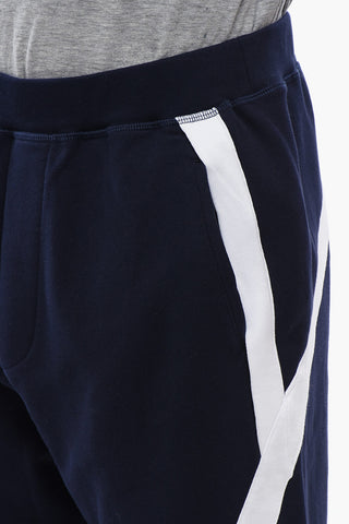 Brushed Cotton Joggers Relax Fit with Contrast Bands
