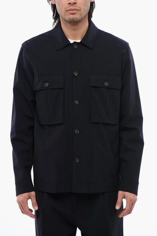 Overshirt in Lana Tecnica