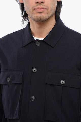 Overshirt in Lana Tecnica