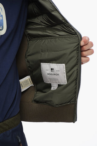 Padded Bomber With Knitted Sleeves